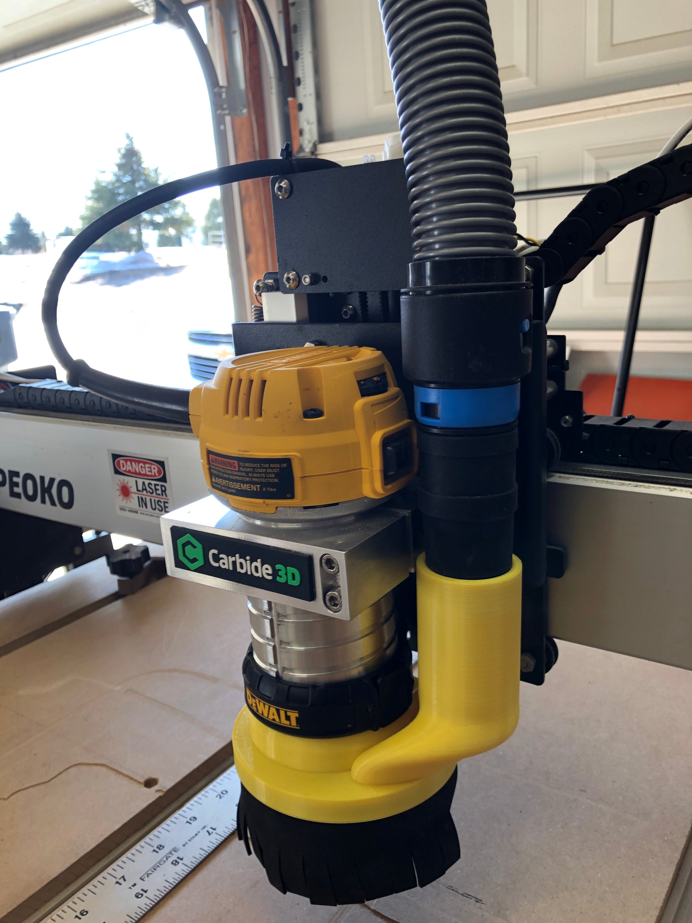 Adjustable CNC/Shapeoko/Dust Boot/Shoe for Dewalt DWP611 Routers