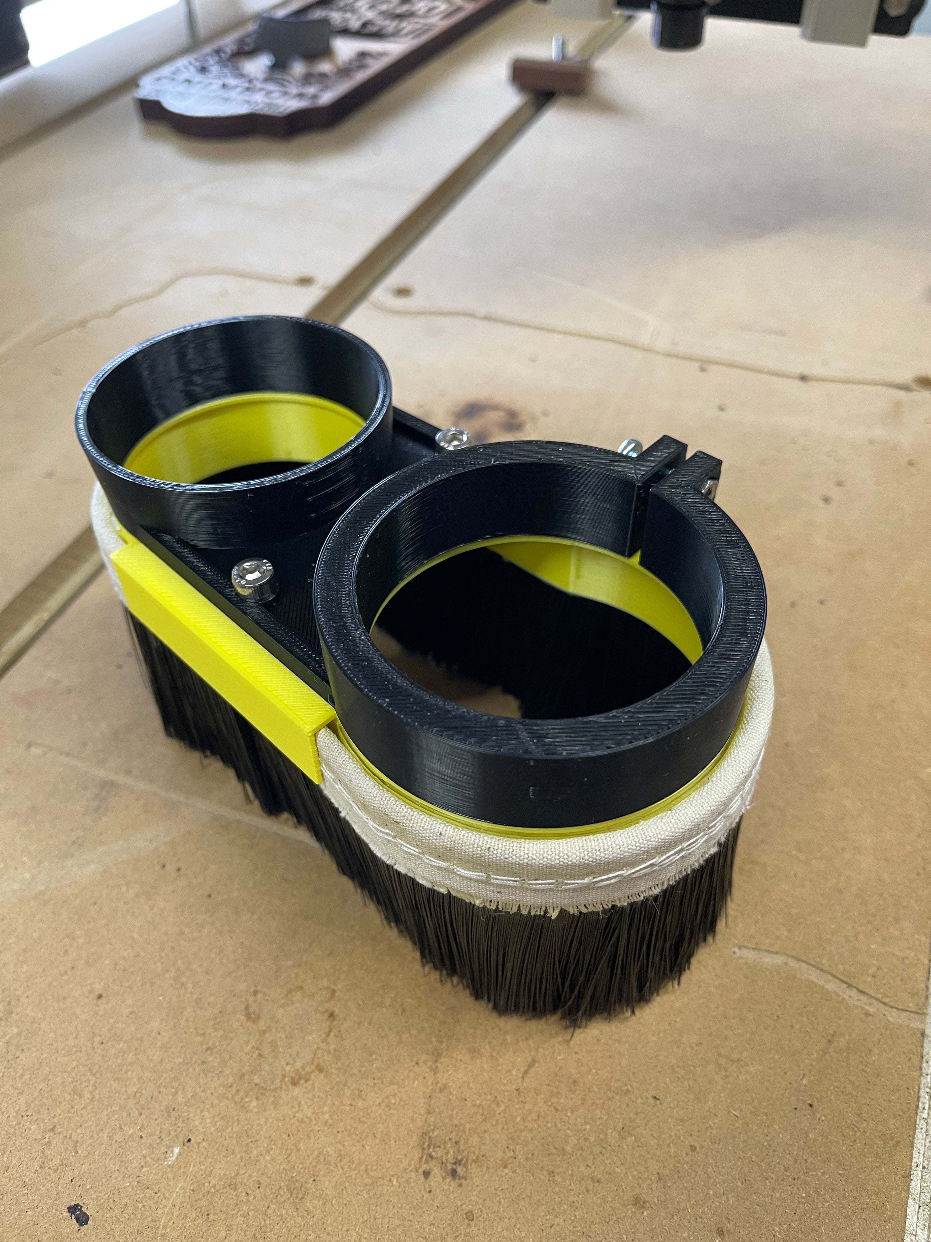 Free 3D Printable dust shoe design - Parametric Fusion 360 file - Avid CNC  Community